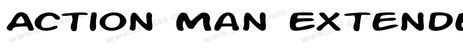 Action Man Extended Italic字体转换